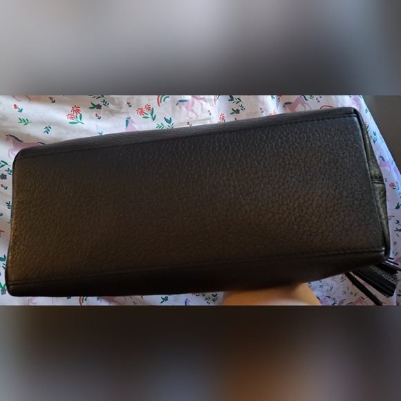 EUC Kate Spade Jenny Southport Cream & Black Leather Neutral Tote Purse Bag - Picture 7 of 15